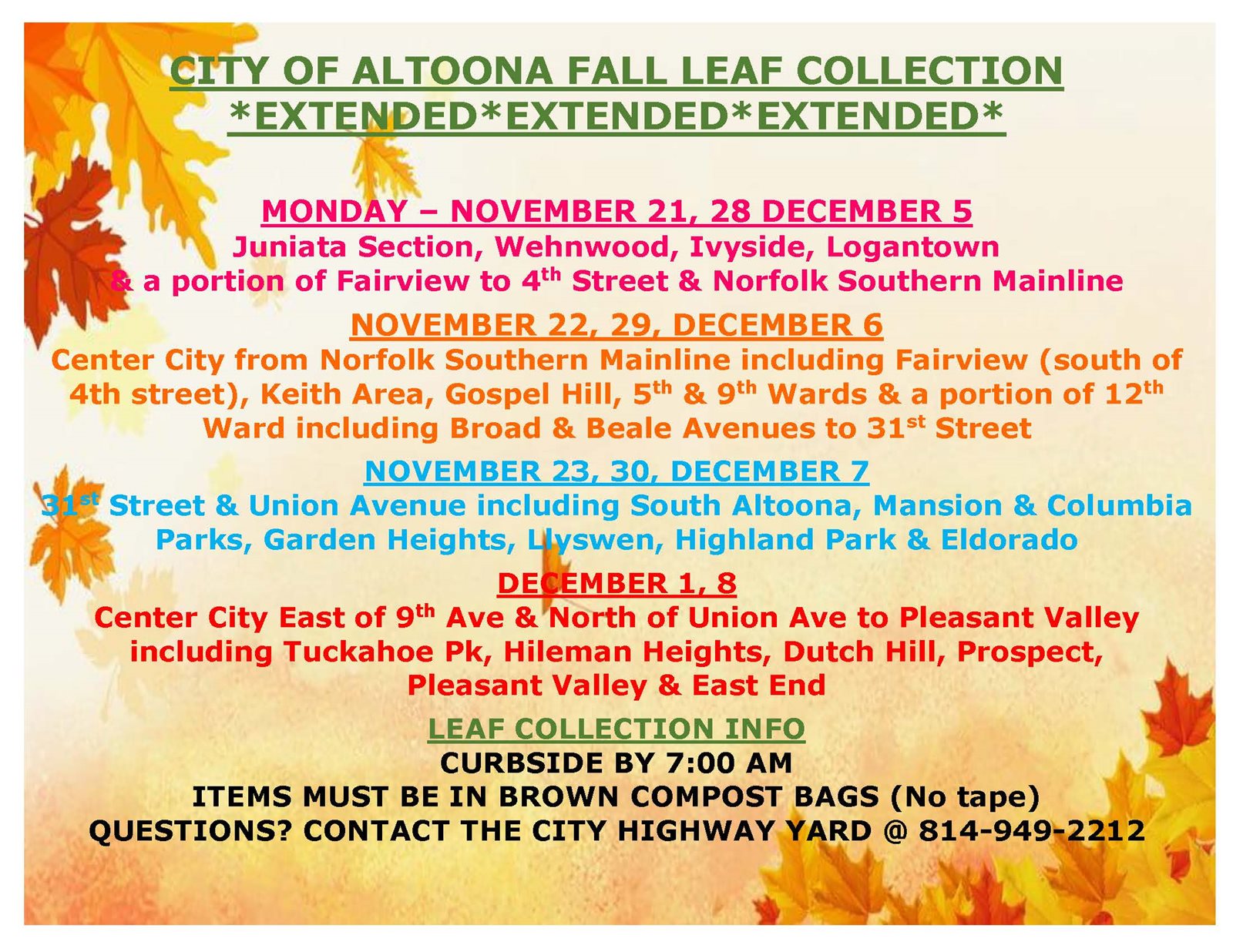 Fall Leaf Collection EXTENDED