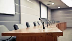 A picture of a generic board table and chairs