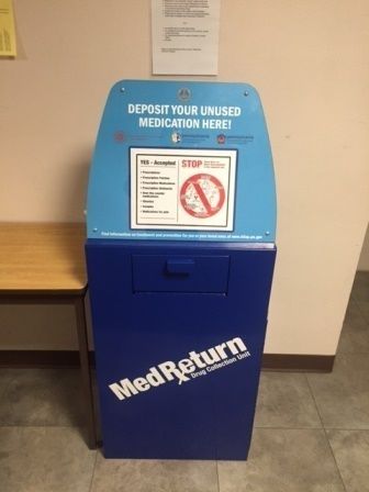 APD Prescription Drug Drop-off box